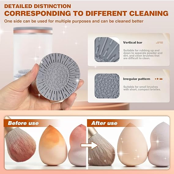 AUTOMATIC MAKEUP BRUSH CLEANER