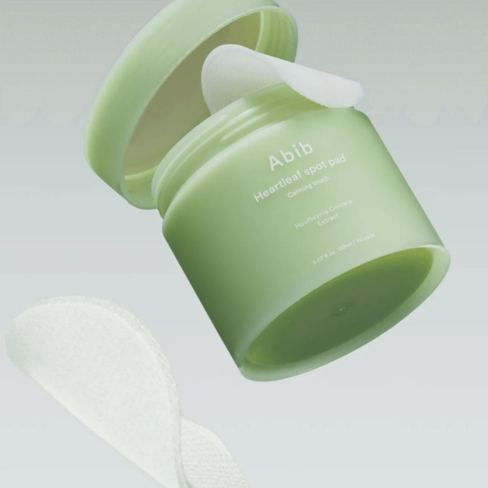 Abib Heartleaf Spot Pad Calming Touch 80 Pads I Toner Pad for Face, Refreshing Hydrating, Redness Relief