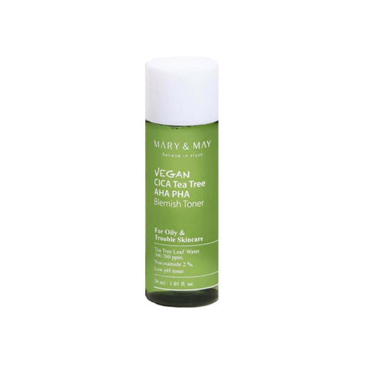Mary & May Vegan Cica Teatree AHA PHA Blemish Toner Mini 30ml