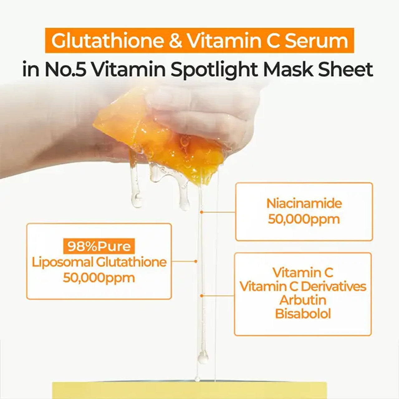 Numbuzin  No.5 Vitamin Spotlight Sheet Mask * 4PCs